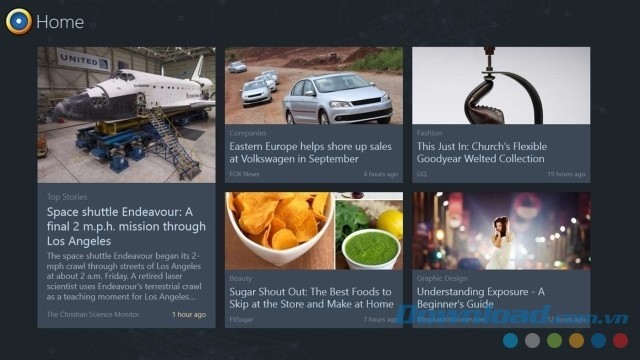 Ứng dụng đọc báo phong cách Metro hấp dẫn cho Windows