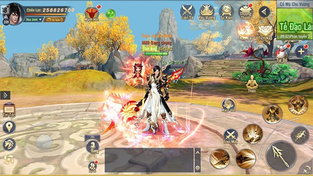 Giao diện chơi game Ngạo Kiếm 3D