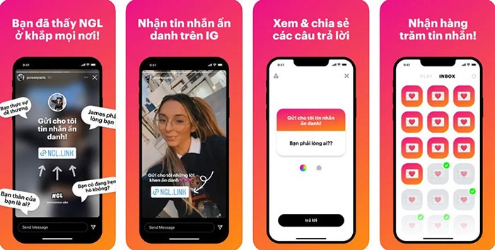 NGL cho iOS: Hỏi đáp và phản hồi ẩn danh qua liên kết Instagram