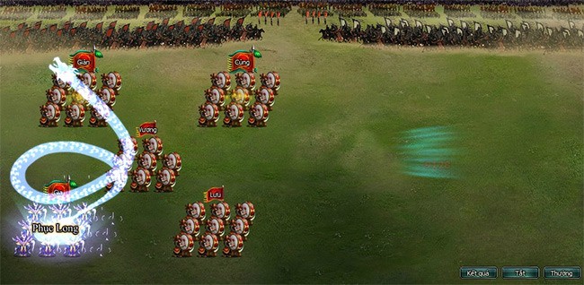 Cảnh dàn trận trong game chiến thuật Tam Quốc Ngọa Long