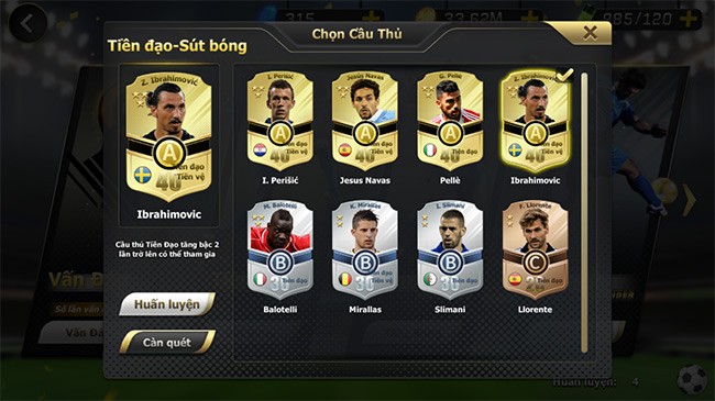 Lựa chọn cầu thủ vào thi đấu