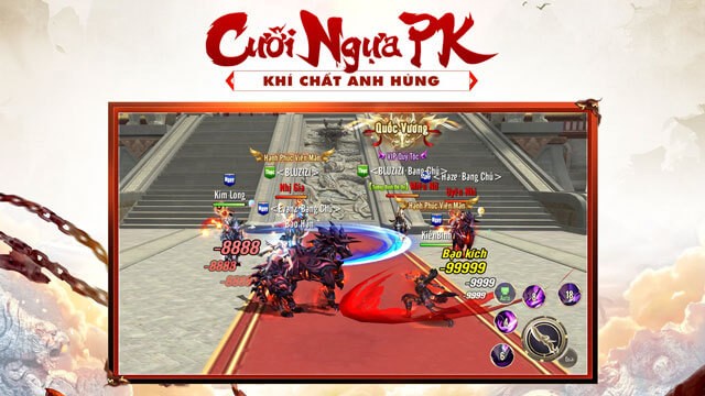 Hệ thống thời trang đặc sắc từ: Tọa Kỵ - Cánh - Vũ Khí - Tóc - Quần Áo