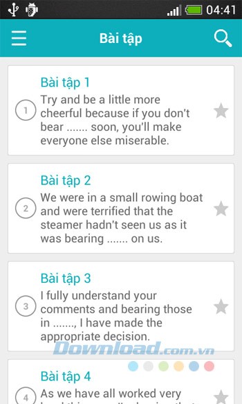 Bài tập tiếng Anh