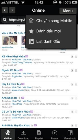 Nhạc bỏ túi for iOS