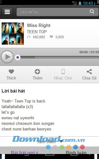 Nhạc Hàn Quốc for Android