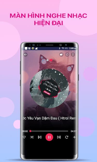 Giao diện nghe nhạc hiện đại