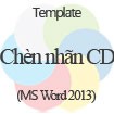 Nhãn chèn CD Template - Thiết kế và In ấn