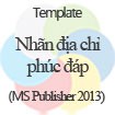 Nhãn địa chỉ phúc đáp kèm theo ảnh - Template
