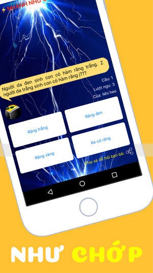 Giao diện trò chơi Nhanh Như Chớp