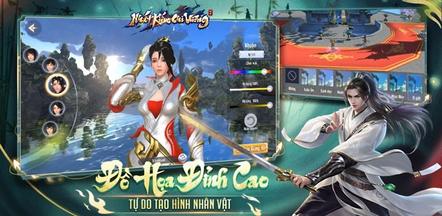 Đồ họa đỉnh cao, tự do tạo hình nhân vật