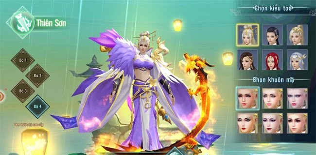 Tạo hình cho nhân vật trong game Nhất Kiếm Giang Hồ