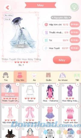 May trang phục