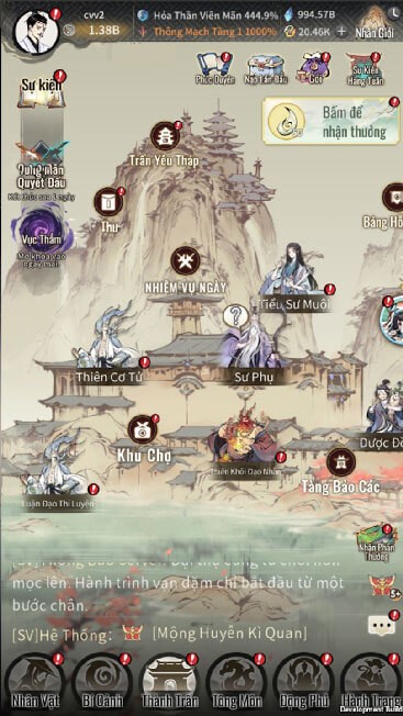 Giao diện chính của game