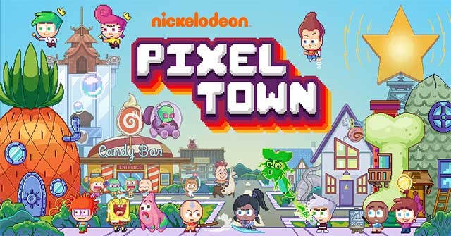 Xây dựng thành phố của riêng bạn trong game Nickelodeon Pixel Town