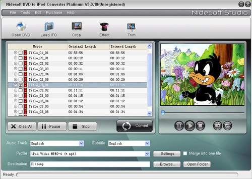 Nidesoft DVD to iPod Converter Platinum