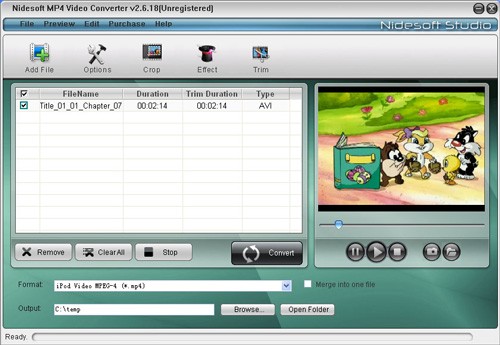 Nidesoft MP4 Video Converter