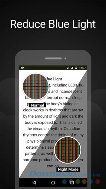 Lọc ánh sáng xanh