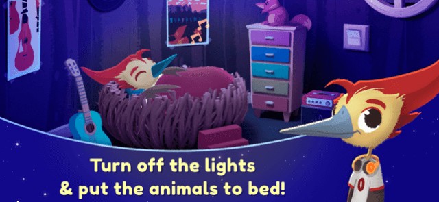 Tắt điện và đưa những con thú đi vào giấc mơ của bé