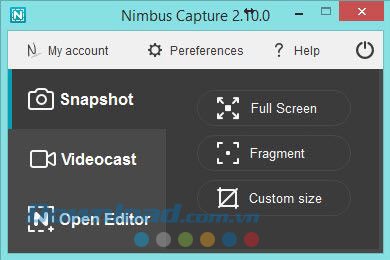 Lựa chọn chụp ảnh màn hình