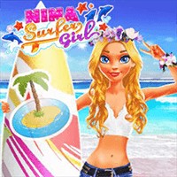 Nina Surfer Girl: Trò chơi thời trang lướt ván mùa hè thú vị