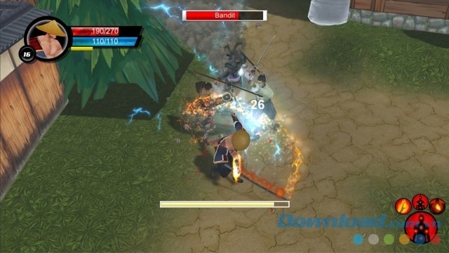 Tiêu diệt nhiều tên cướp xuất hiện trong game hành động phiêu lưu nhập vai mới Ninja Avenger Dragon Blade cho máy tính