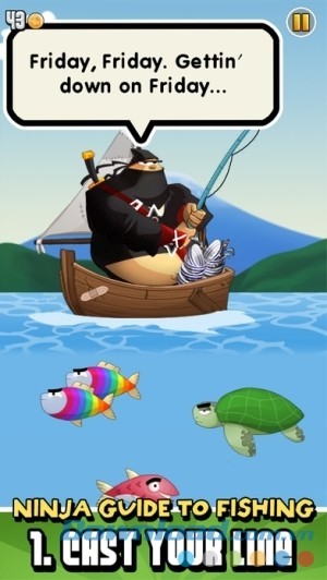 Ninja Fishing cho iOS hướng dẫn câu cá