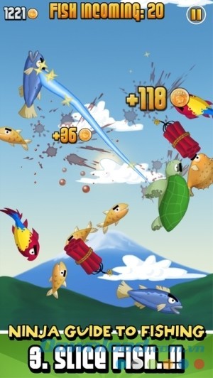 Tải Ninja Fishing cho iOS để chém cá đã tay