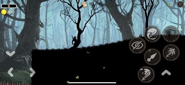 Hệ thống điều khiển của game Ninja On Fire khá trực quan và dễ hiểu