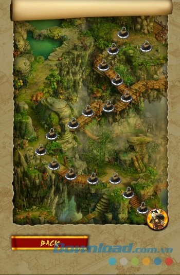 Bản đồ game Ninja Panda Dash