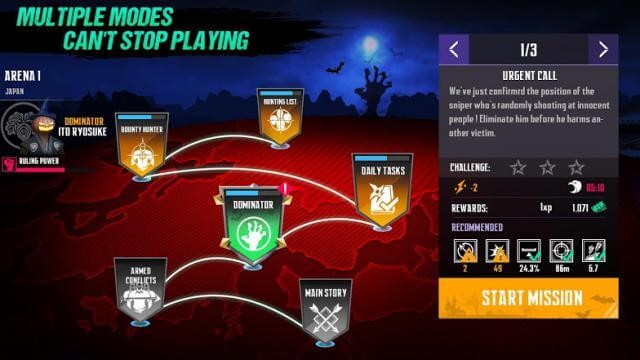 Nhiều chế độ chơi khác nhau cho bạn thưởng thức