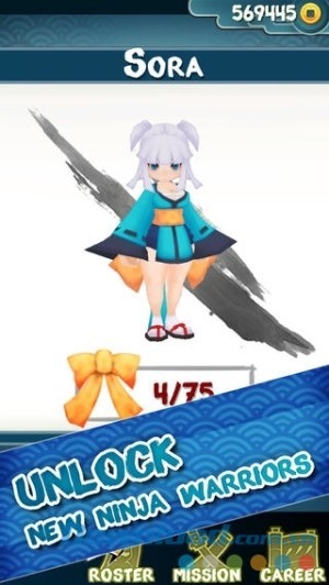 Mở khóa chiến binh mới trong Ninja Slash cho iOS