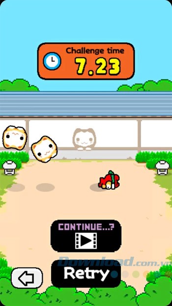 Giao diện chơi game Ninja Spinki Challenges