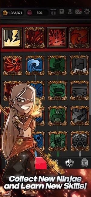 Tuyển mộ các ninja mới và mở khóa kỹ năng mới