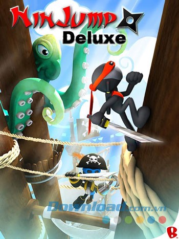 Giao diện chơi game NinJump Deluxe trên Android