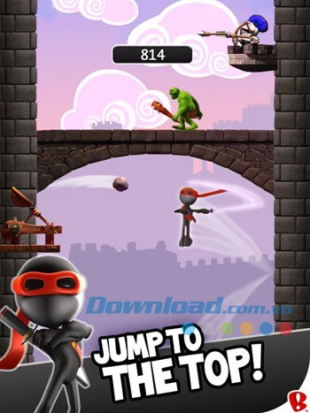 Giao diện chơi game NinJump Deluxe trên Android