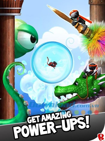 Giao diện chơi game NinJump Deluxe trên Android