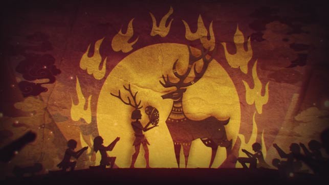 Nishan được trao chiếc mũ gạc nai Shaman