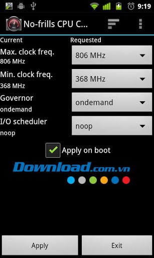 No-frills CPU Control for Android
