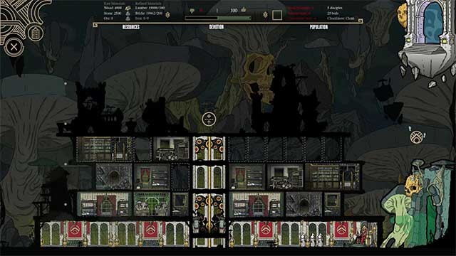 Xây dựng căn cứ, quản lý cư dân và chinh phục ngục tối