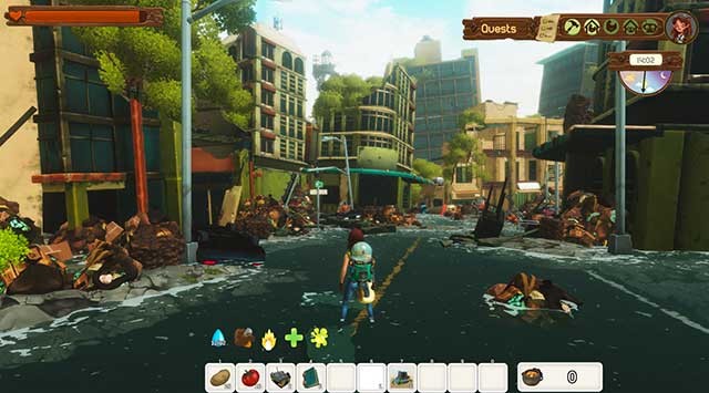 Tham gia nhiều hoạt động đa dạng để sinh tồn trong thế giới đầy rác