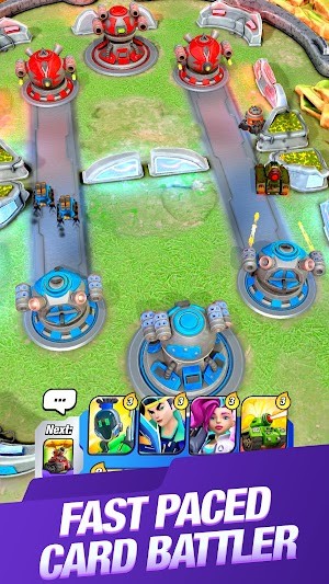 No Surrender Heroes là game chiến đấu thẻ bài nhịp độ nhanh