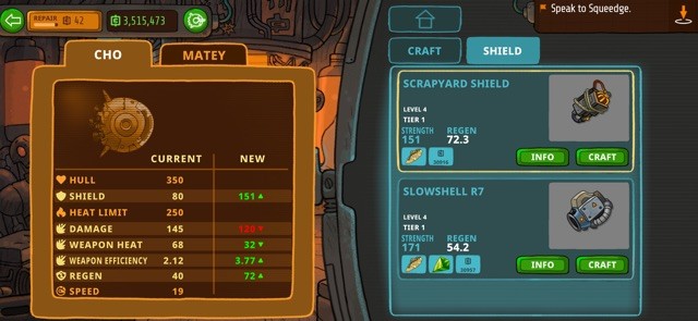 Thu thập vũ khí và linh kiện mới để tùy biến tàu chiến của bạn