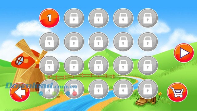 Nob's World gồm rất nhiều màn chơi khác nhau