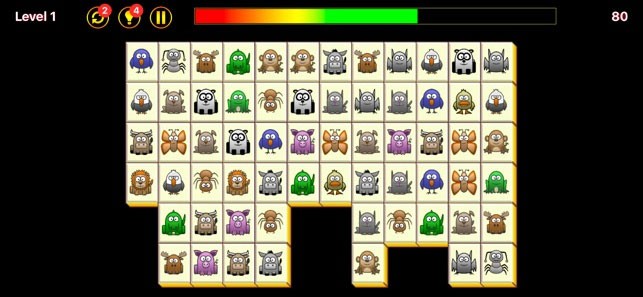 Giao diện game Nối Thú Cổ Điển cho iPhone