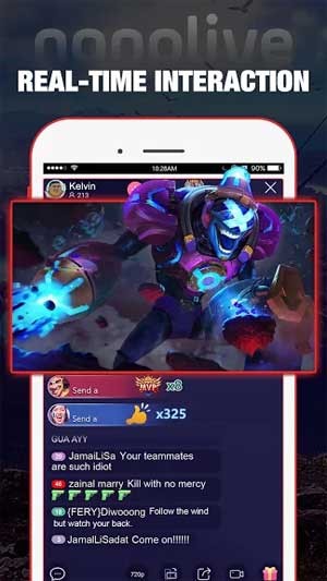 Tương tác với người chơi khác trong thời gian thực