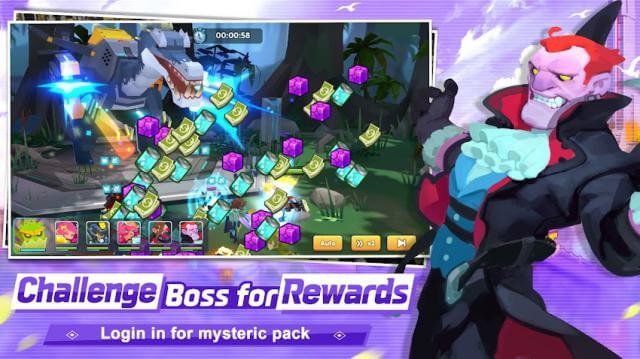 Đối mặt với các boss mạnh mẽ để nhận về những phần thưởng giá trị