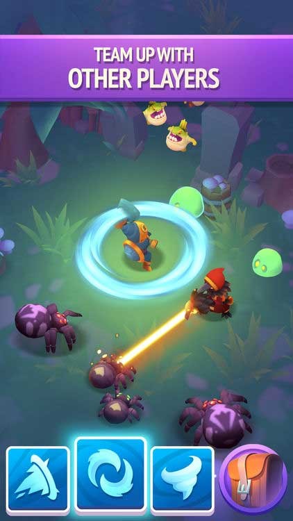 Lập team và cùng diệt boss với người chơi khác trong Nonstop Knight 2