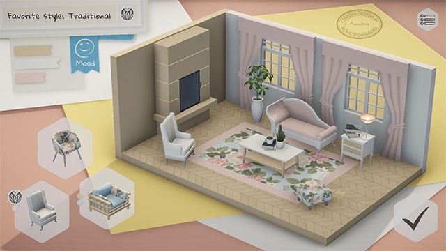 Nook là game thiết kế nội thất và trang trí nhà cửa thư giãn, tuyệt đẹp