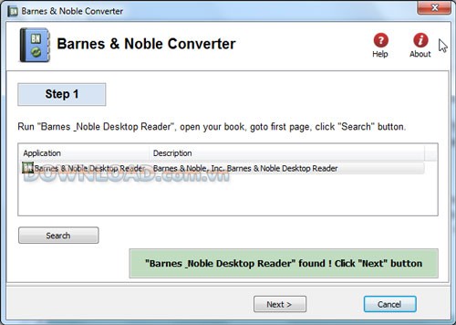 Nook ebook to PDF Converter