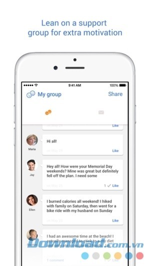 Noom Coach cho iOS tạo điều kiện cho việc giảm cân theo nhóm